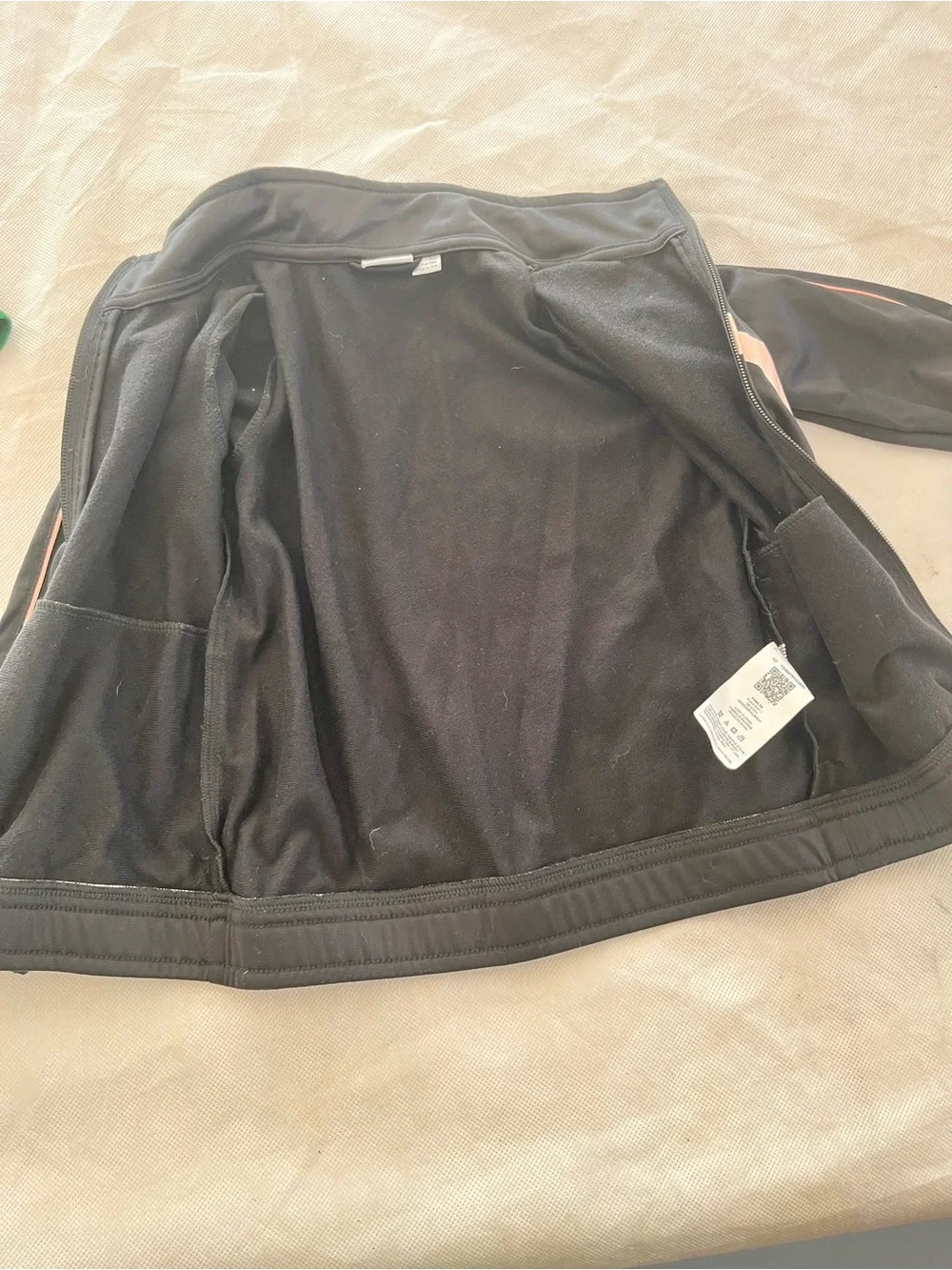 Puma Black Kids Track Jacket with White Logo
